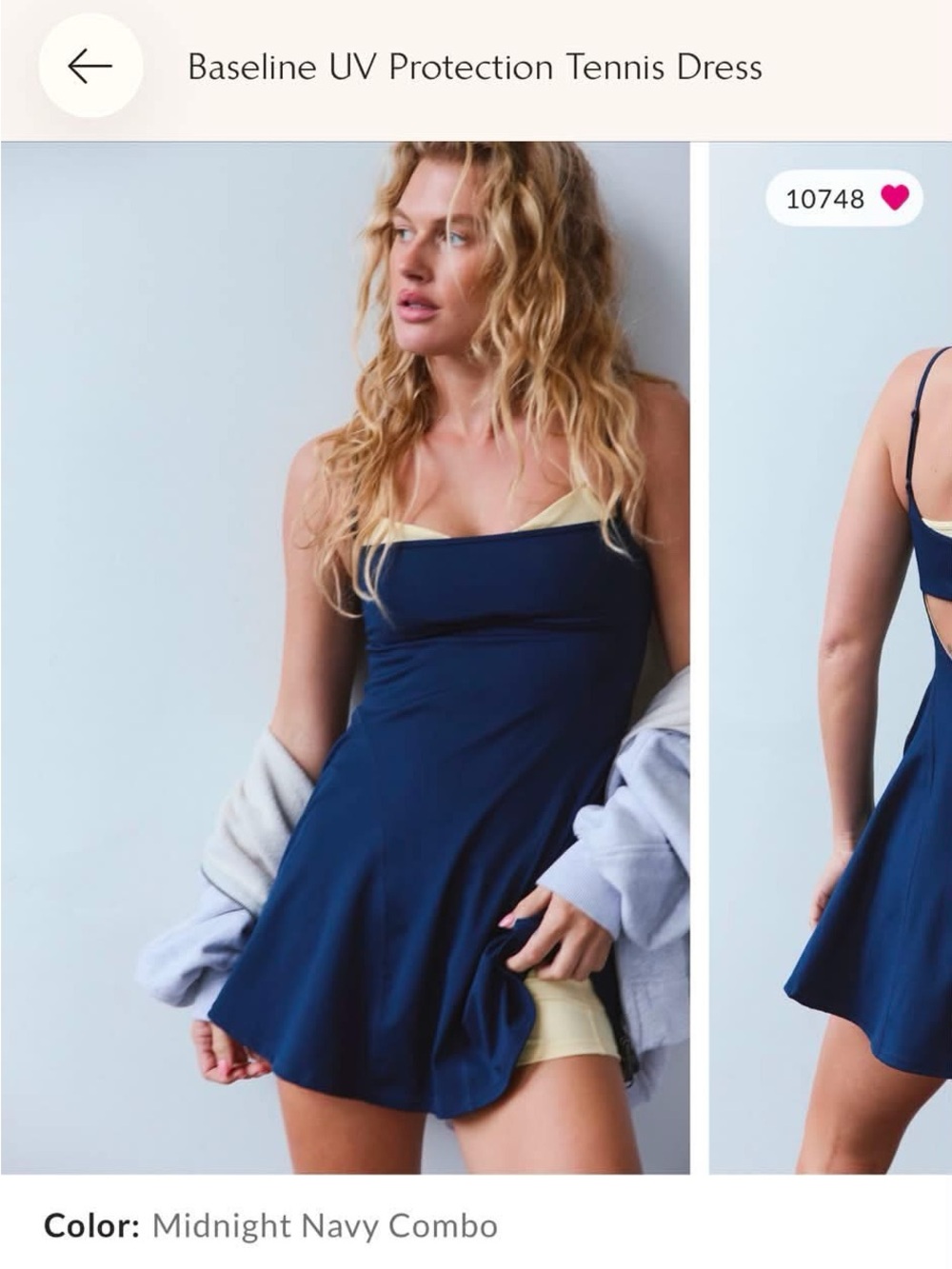 Free People Midnight Navy and Cream Bike Shorts Set